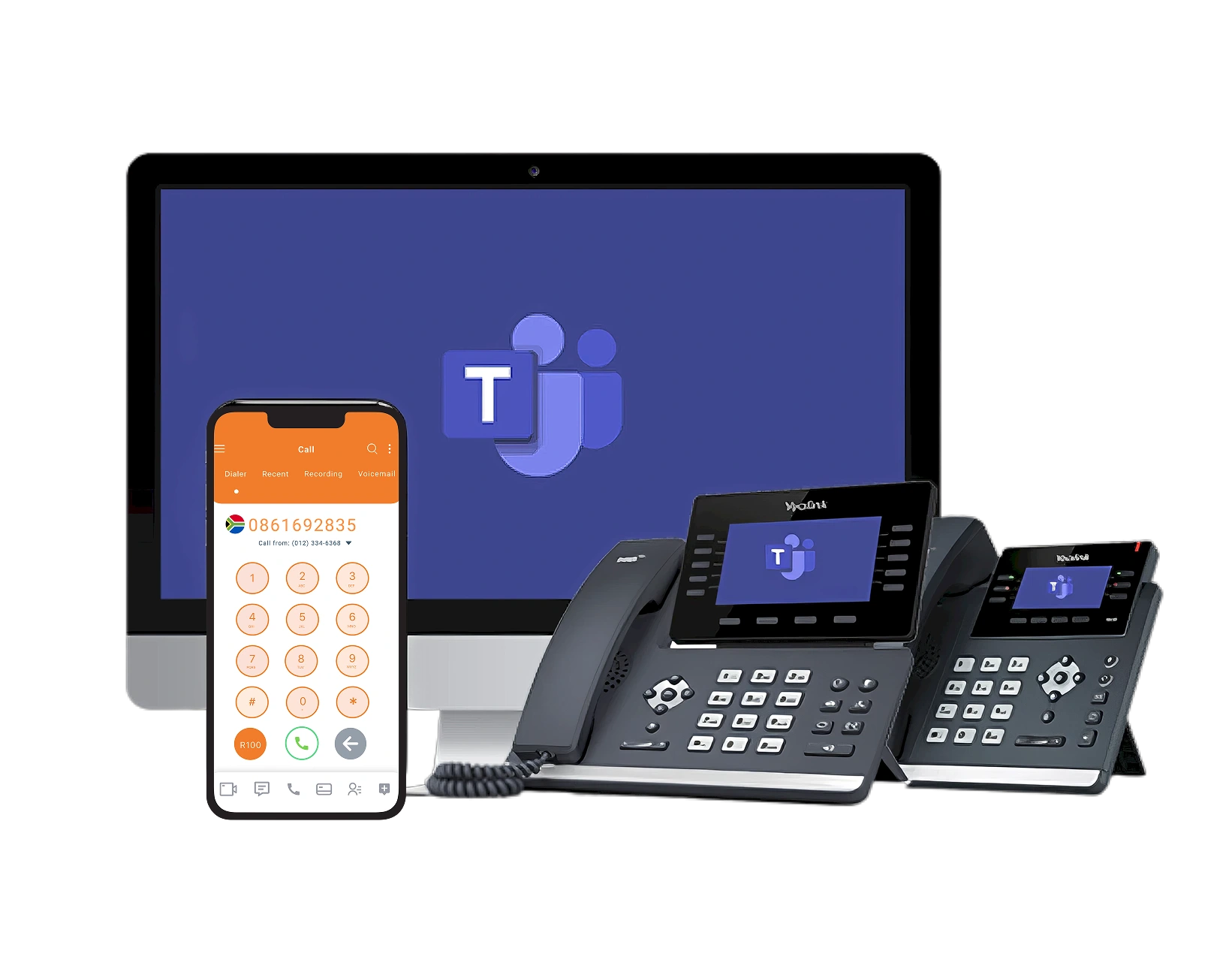 Microsoft Teams devices mockup